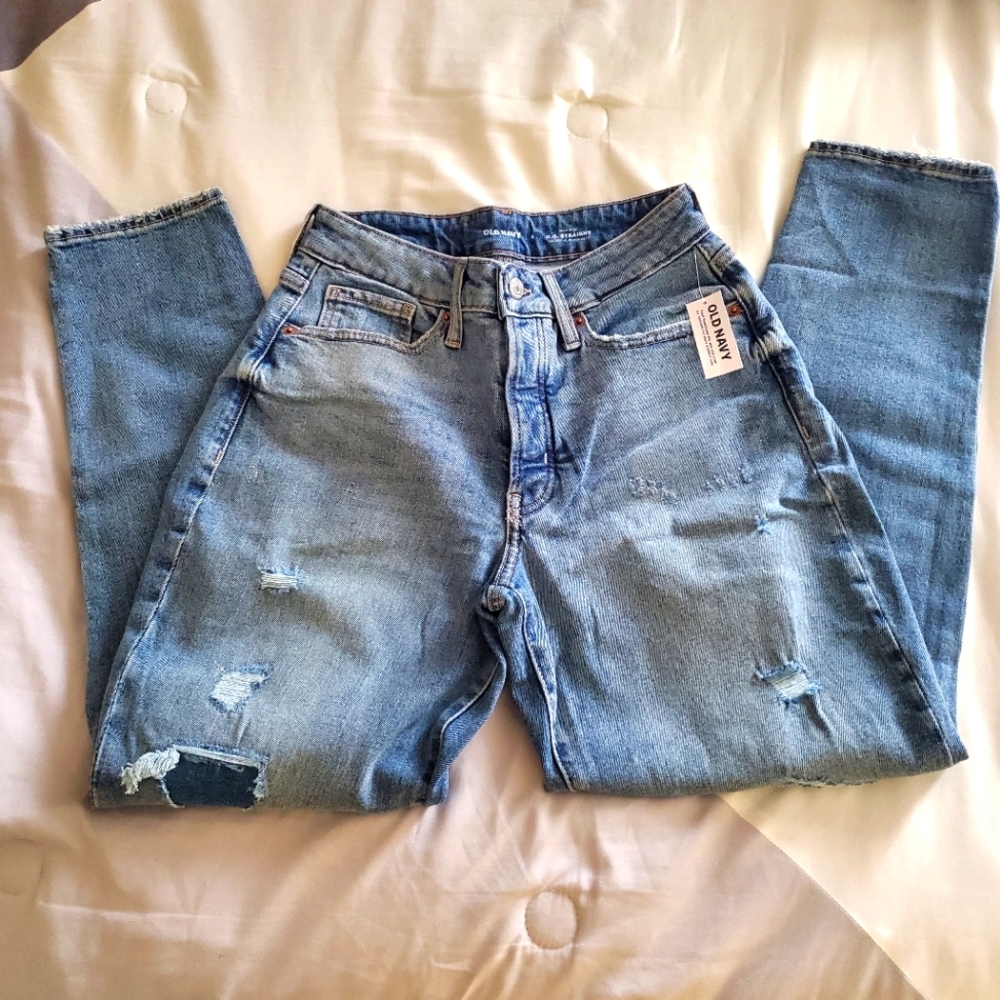 Straight Leg Old Navy Jeans. Size 6